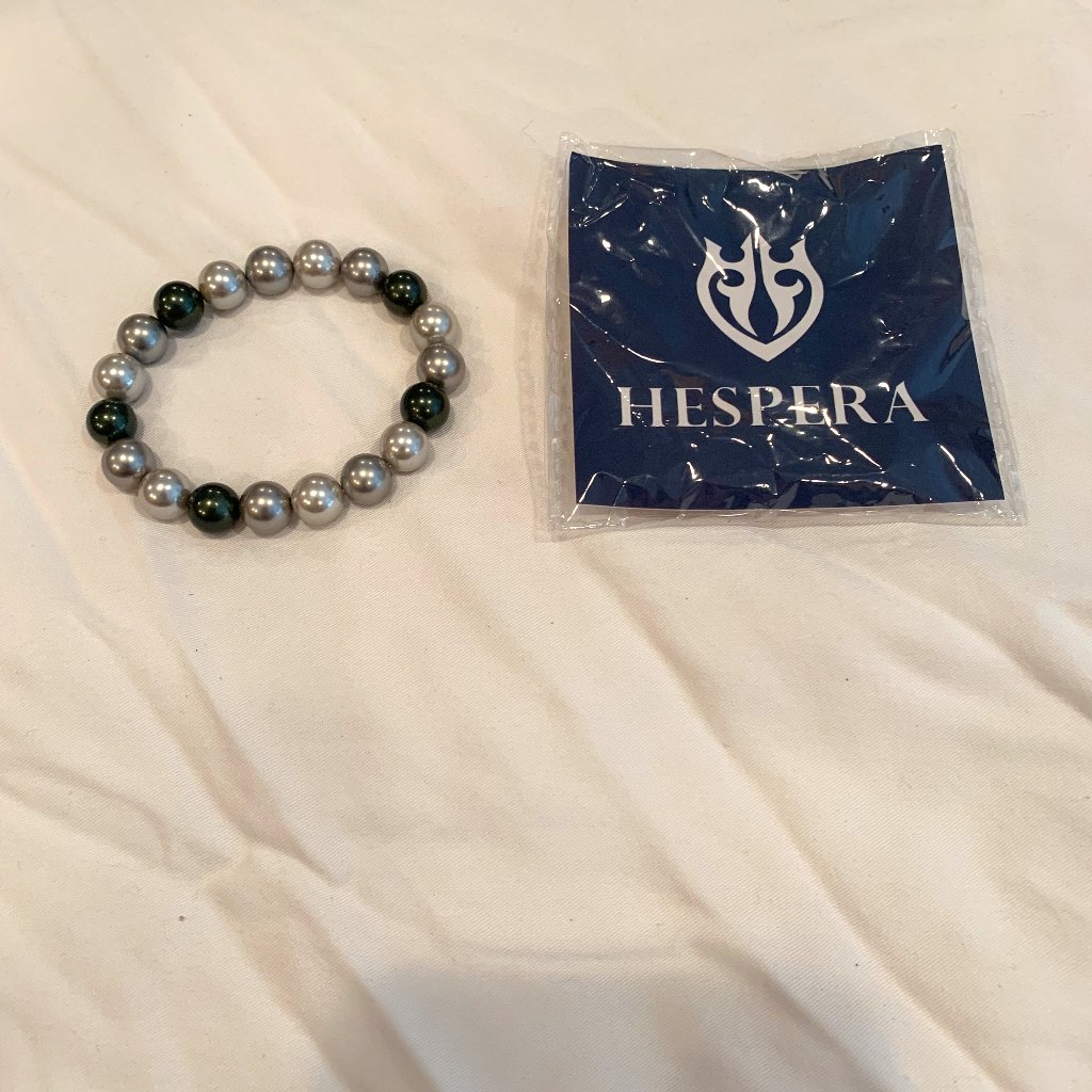 Hespera Pearl Bracelet For Emma New With Tag - Silver And Dark Grey